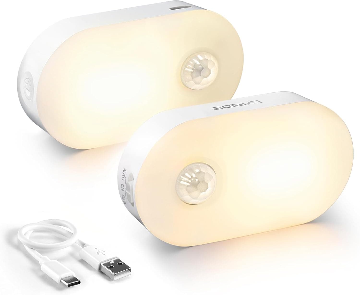 Lyridz Rechargeable Motion Light, 2-pack