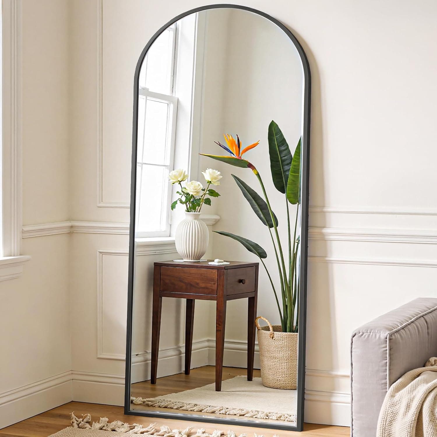 OLIXIS Arched Full-Length Mirror, 64 x 21.5 in